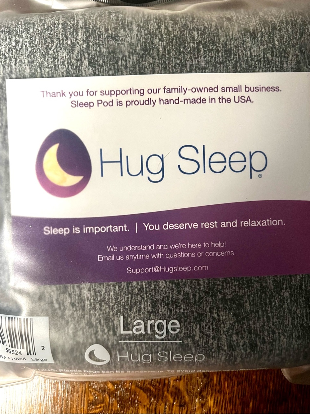Hug Sleep Pod, Adult Large, Unopened